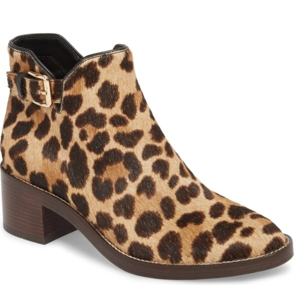 Leopard Print Ankle Boots